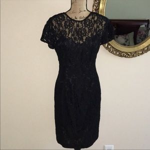 Size 12 Donna Ricco lace overlay dress.